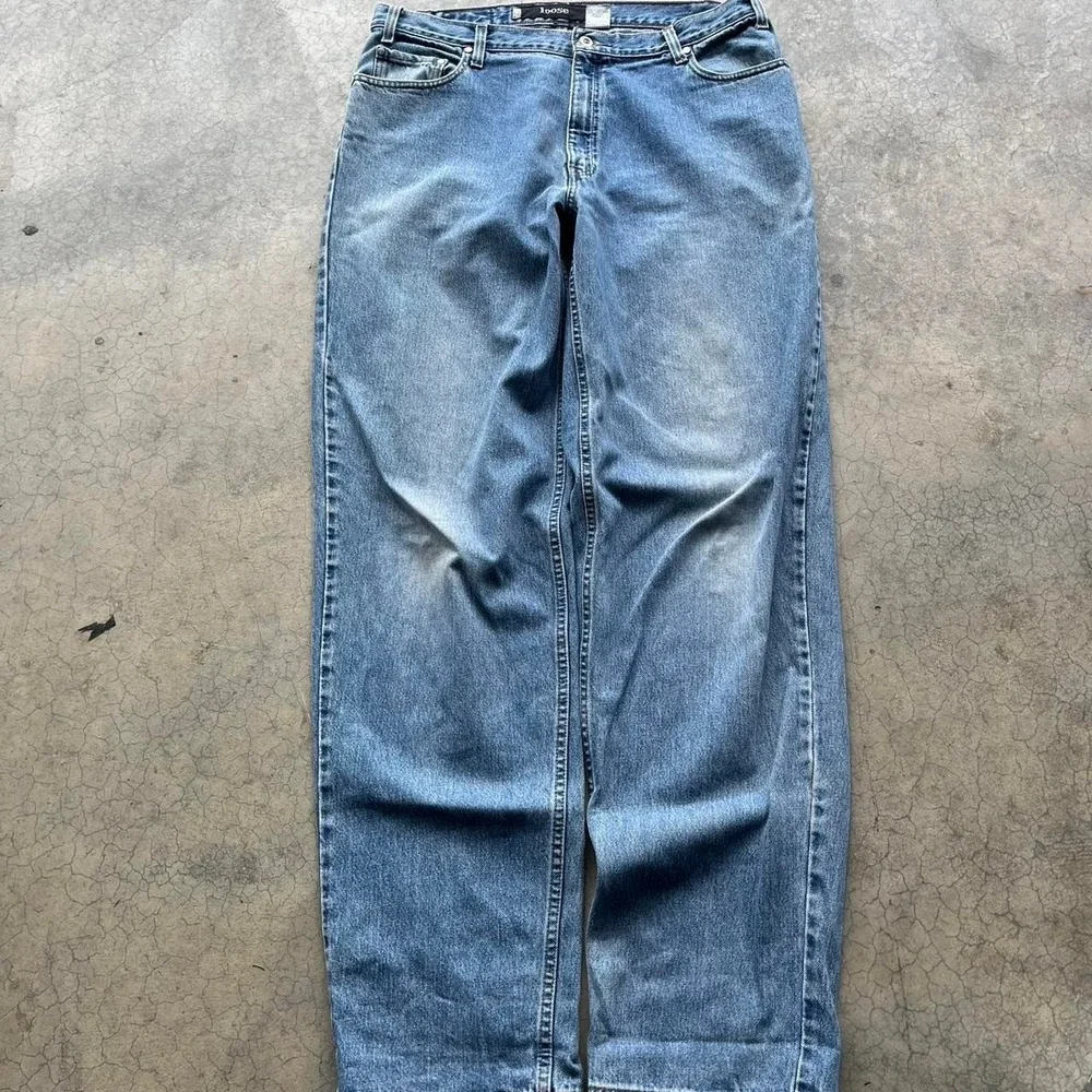 Vintage 90s Levi's silver tab denim jeans Loose fit Waist measures 36